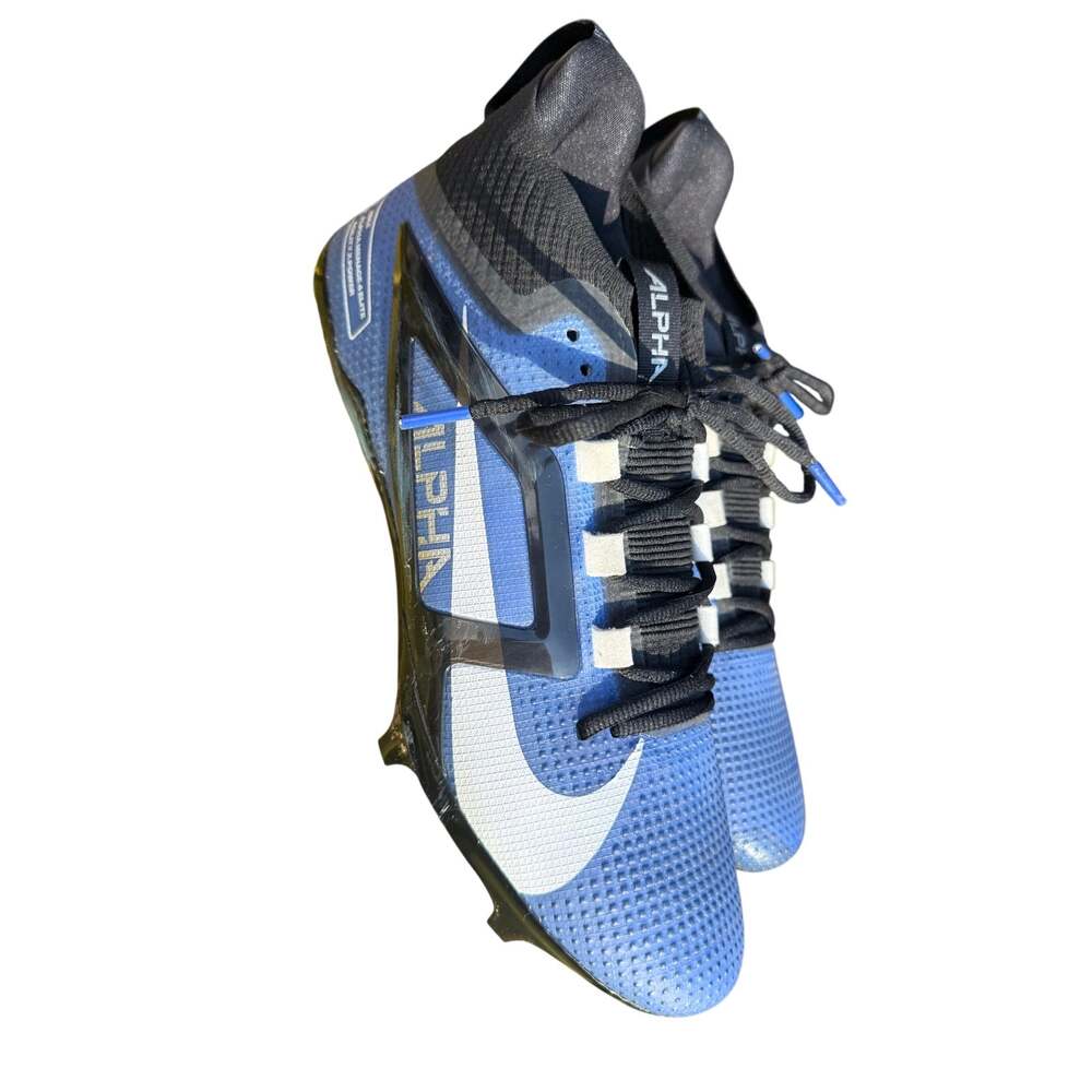 Nike Alpha Menace 4 Elite Football Cleats Men’s 12 Blue Black White